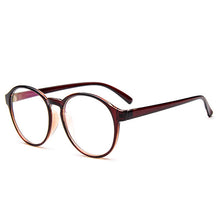 Unisex Frame Eyeglasses With Clear Glass Men Women Vintage Round Clear