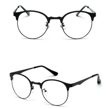 Unisex Vintage Spectacles Clear Metal