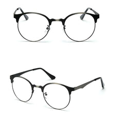 Unisex Vintage Spectacles Clear Metal