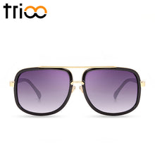 Gold Metal Frame Oculus High Quality Gradient Lens Sun Glasses For Men