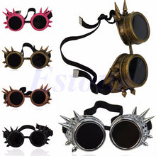 Victorian Gothic Cosplay Rivet Steampunk Goggles Glasses Welding Punk