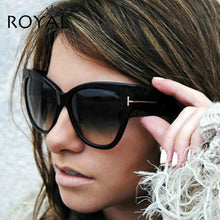 ROYAL GIRL Luxury Oversize Acetate Cat Eye Sun Glasses