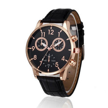 Mens Watch Retro Design Leather Analog Alloy Quartz