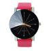 Men's Watch Quartz Dial Clock Leather Wrist Watch Round Case Stainless Steel