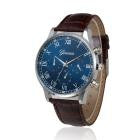 Roman Style Leather Quartz men Watches