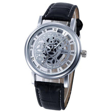 Casual Mens Watches Faux Leather Business Analog Quartz