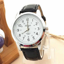 Elegant Analog Luxury Leather Strap Quartz Mens Wrist Watch