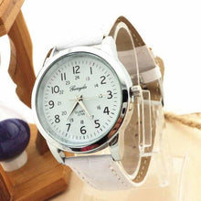 Elegant Analog Luxury Leather Strap Quartz Mens Wrist Watch