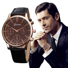 Fashion  Mens Watches 2017 Leather Quartz Watch