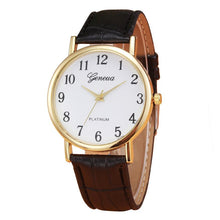 Leather Mens Quartz Wristwatch Watch