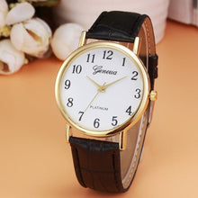 Leather Mens Quartz Wristwatch Watch