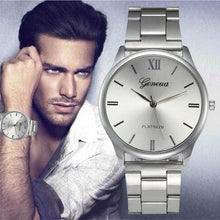 Roman Numbers Stainless Steel Quartz Wrist Watch