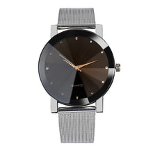 Stianless Steel Watch Men Crystal Quartz