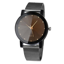 Stianless Steel Watch Men Crystal Quartz