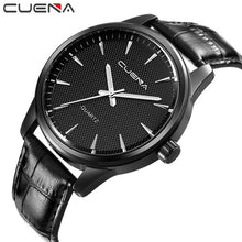 CUENA Brand Watches Men Fashion Watch Quartz Faux Leather Wristwatches