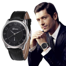 Mens Watches Business Geneva Quartz-Watch PU Leather