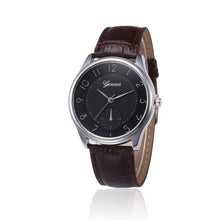 Mens Watches Business Geneva Quartz-Watch PU Leather