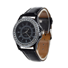 2017 Fashoin Crystal Mens Watch Unisex Bling Luxury Dress Watches For Men Women PU Leather Geneva Wristwatches