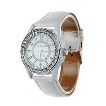 2017 Fashoin Crystal Mens Watch Unisex Bling Luxury Dress Watches For Men Women PU Leather Geneva Wristwatches