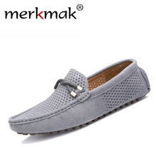 Summer genuine leather men shoes casual moccassin