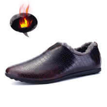 Genuine Leather Men Shoes High Quality Men Casual Shoes Fur Inner