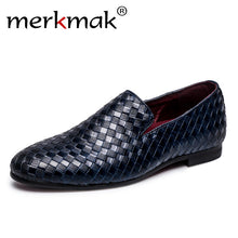 Braid Leather Casual Driving Oxfords Shoes For Men