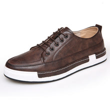 Casual Shoes Solid Lace-up Microfibre Leather Flats Shoes