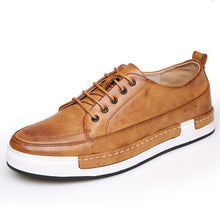 Casual Shoes Solid Lace-up Microfibre Leather Flats Shoes
