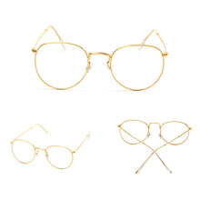 Unisex Retro Round Frame Vintage Clear Lens Glasses