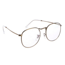 Unisex Retro Round Frame Vintage Clear Lens Glasses