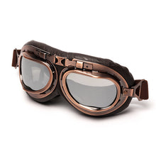 Triclicks Helmet Steampunk Copper Glasses Motorcycle Flying Goggles Vintage Pilot Biker