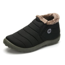 Mens Winter Shoes Solid Colour Snow Boots Plush Inside Anti skid Bottom Waterproof Ski Boots
