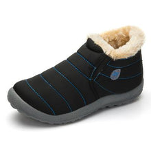 Mens Winter Shoes Solid Colour Snow Boots Plush Inside Anti skid Bottom Waterproof Ski Boots