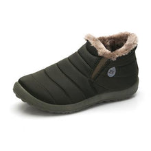 Mens Winter Shoes Solid Colour Snow Boots Plush Inside Anti skid Bottom Waterproof Ski Boots