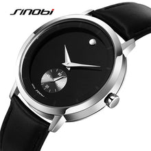 SINOBI Men Quartz Watch Men's Genuine leather
