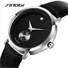 SINOBI Men Quartz Watch Men's Genuine leather
