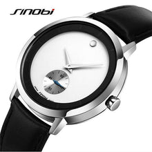 SINOBI Men Quartz Watch Men's Genuine leather