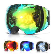 Professional ski goggles double layers lens anti-fog UV400