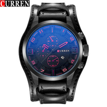 CURREN Men's Sports Quartz-Watch Leather Strap