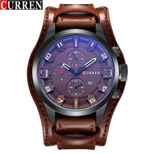 CURREN Men's Sports Quartz-Watch Leather Strap