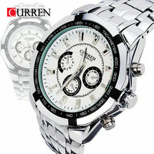 Curren Brand Fashion Men's Full stainless steel