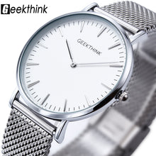 Luxury Quartz watch Casual men quartz stainless steel Mesh strap