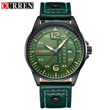 CURREN Fashion Brand Leather Strap Casual Men Sports Watch Quartz