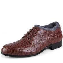 Genuine Leather Oxford Shoes For Business Men Crocodile Shoes