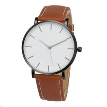 Mens Watches Faux Leather Strap Quartz For Men