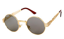 Peekaboo gothic steampunk mirror gold and black sun glasses