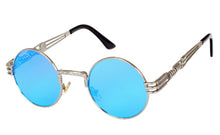 Peekaboo gothic steampunk mirror gold and black sun glasses
