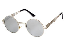 Peekaboo gothic steampunk mirror gold and black sun glasses