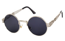 Peekaboo gothic steampunk mirror gold and black sun glasses