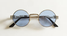 Peekaboo gothic steampunk mirror gold and black sun glasses